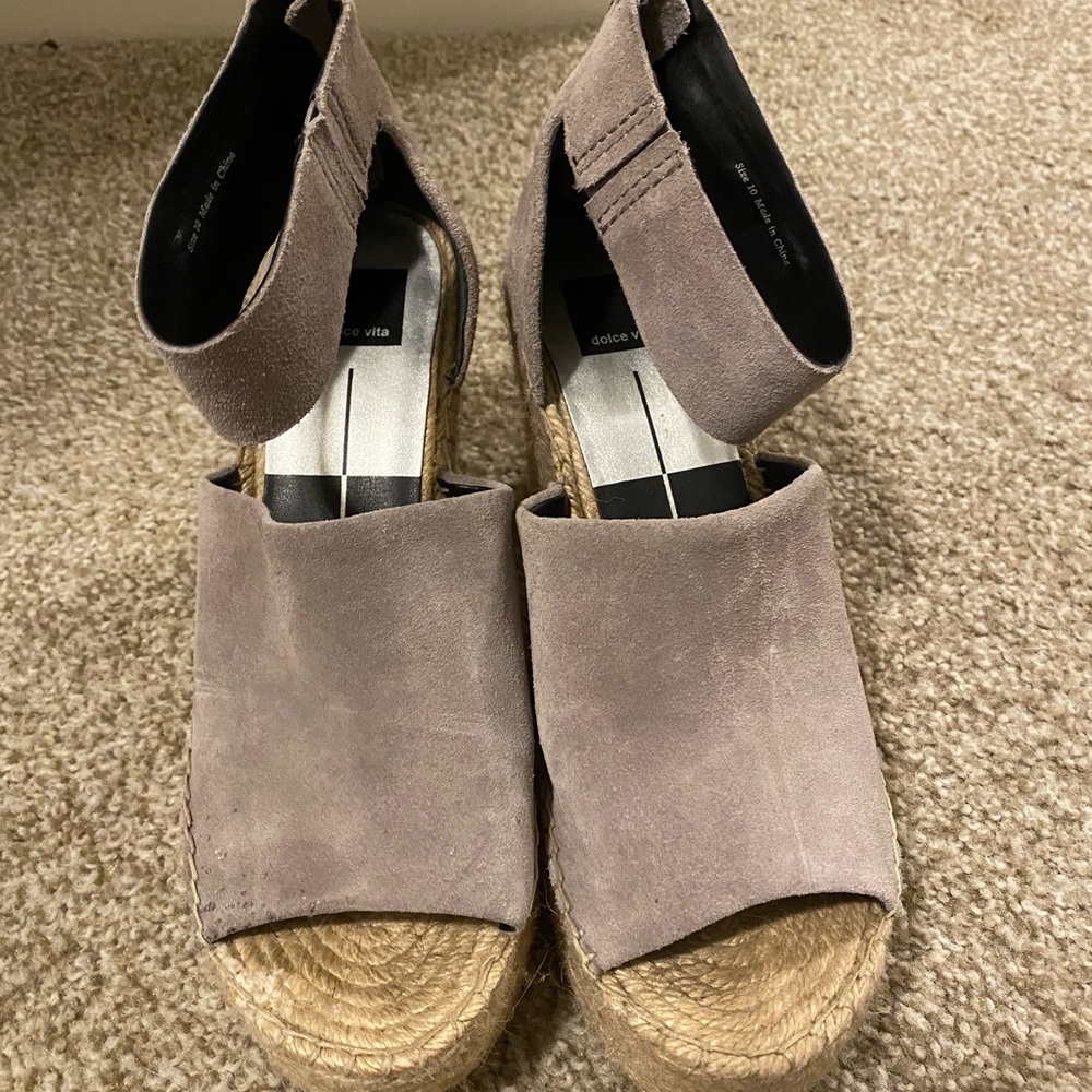 Dolce vita suede wedges